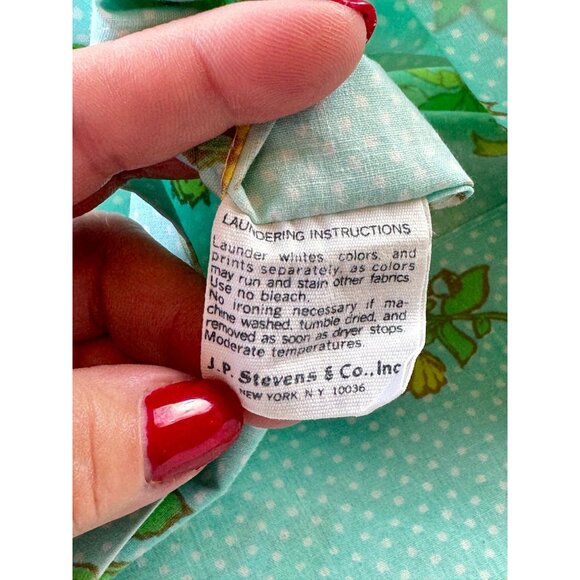 Vintage 70s single pillowcase, juvenile, little boy & girl with bouquet, Wolfpit - Picture 7 of 9